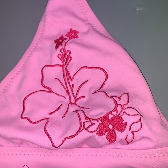 Pink lilu Bikini tie top - Picture 2 of 6
